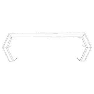 Stunning Modern Angular Geometric Mirror Entry Console Table