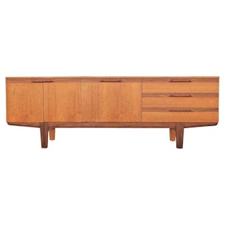 Clean Modern Teak Sideboard 1960s Restored