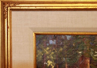 "Winter Patterns" Snowy Forest River Realistic Impressionist Landscape 20th Century