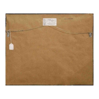 Warm Toned Colorful Realistic Watermelon and Lemon Still Life Fruit Drawing 20th Century