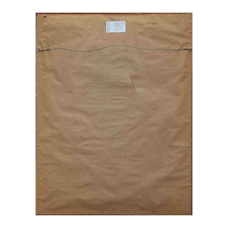 Modern Red and Blue Toned Abstracted Figure Embossed Lithograph 20th Century