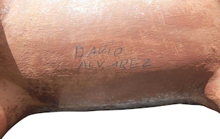 Modern Contemporary Wooden Hand Carved Raccoon Folk Art Sculpture 1980s