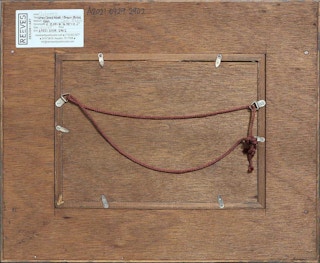 "Lascaux Caves / The Great Hall of Bulls" Abstract Cave Painting on Porcelain 1980s