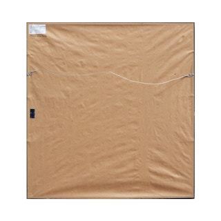 Modern Orange, Brown, Yellow, and Black Geometric Abstract Pattern Painting Early 20th Century