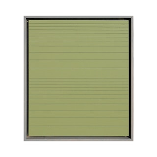 "Incoming Tide - Galveston, TX" Contemporary Sage Green Geometric Groove Painting 2022