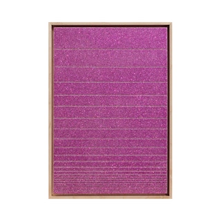 "Bingo - Galveston, TX" Contemporary Pink Glitter Geometric Groove Painting 2022