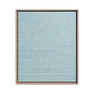 "Ebb Tide - Galveston, TX" Contemporary Sky Blue Geometric Groove Painting 2022