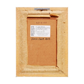 Modern Abstract Figurative Drawing of a Nude Woman with Tattoos and Wings