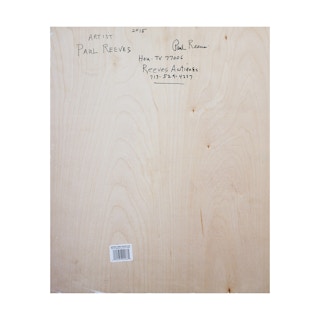 Orange and Yellow-Toned Abstract Figurative Portrait of a Blonde Woman 2015