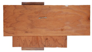 Contemporary Abstract 3-Dimensional Bright Blue Geometric Shaped Wall Sculpture 2022