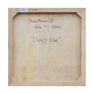 "Deep Blue” Blue and Green Toned Abstract Contemporary Textured Painting 2022