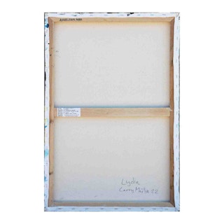 "Lydia" Blue Abstract Figurative Painting 2022