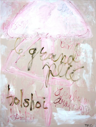 "Bolshoi Ballet" Contemporary Abstract Pop Art Painting of a Pink Ballerina 2022