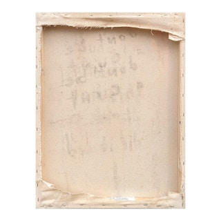 “Don't Be a Cunt” Abstract Contemporary Black & Tan Text Painting 2023