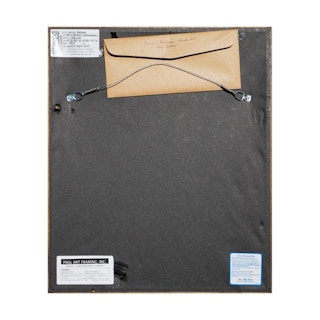 Monochromatic Abstract Graphite Drawing of Large Pots 1989