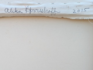 "Bess Nest" Contemporary Colorful Pink and Purple Abstract Painting 2015