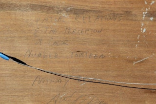 "Spatial Relations and The Perception of Color Number Thirteen" Linear Abstract