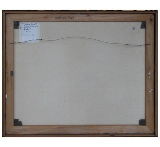 "Arches at Amelia" Abstract Cubist Painting 1970's