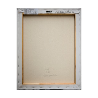 "Cal" Gray & Black Abstract Surrealist Figurative Painting of Man with Jewelry 2021