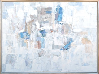 "Heavenly Prayer" Large Contemporary Pastel Toned Gestural Abstract Painting 2020