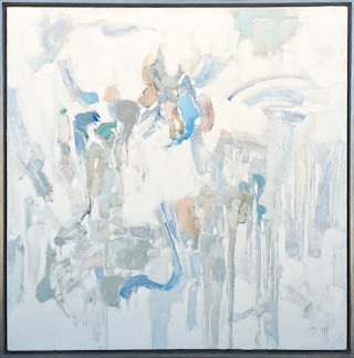 "Clean Prayer" Large Contemporary Pastel Toned Gestural Abstract Painting 2022