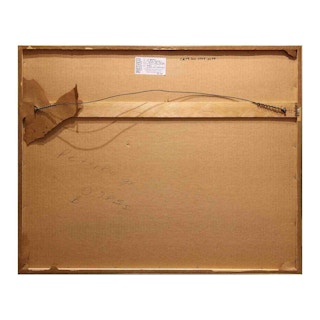 Naturalistic Gray Toned Landscape Lithograph of La Grange Chicken Ranch in Texas 1970s