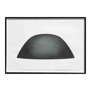 “Significant Abstract of Form M.F.A./92/C” Large Black Abstract Lithograph 1993