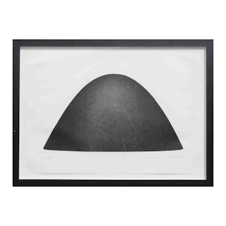 “Significant Abstract of Form M.F.A./92/A” Large Black Abstract Lithograph 1993