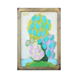 "Spring Trees" Texas Abstract Impressionist Tree Painting 1970s