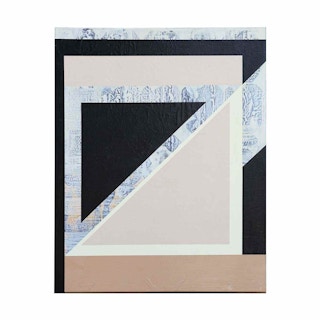 Untitled Geometric Neutral Toned Abstract Expressionist Painting 2021