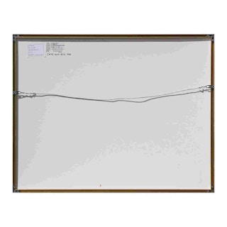 "Fragments" Modern Textured Neutral Toned Abstract Mixed Media Painting 1985