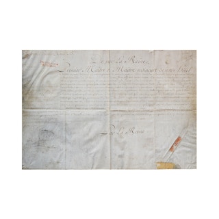 Marie Antoinette Historical French Document from the Palace of Versailles 1784