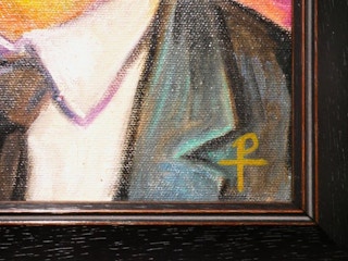 "Spontaneous Combustion" Contemporary Surrealist Exploding Portrait Painting 2015