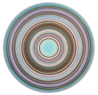 "Pump It Up" Light Blue, Pink, and Purple Painting