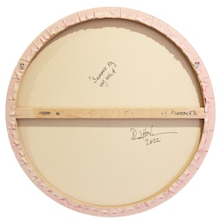 "Summer on my Mind" Yellow, Light Pink, and Orange Painting