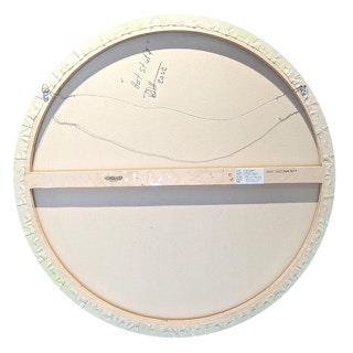 "Hot Stuff" Neon Pink, Orange, Yellow, and Purple Circular Painting