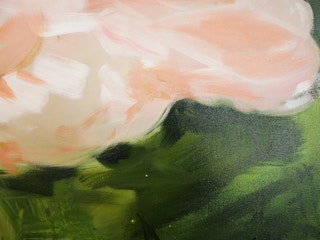 "Lady in a the Field of Green" Figurative Portrait of an Elegantly Dressed Woman 2022