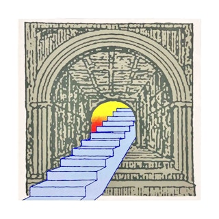 "Untitled (Blown Out)" Contemporary Abstract Architectural Staircase Landscape 2022