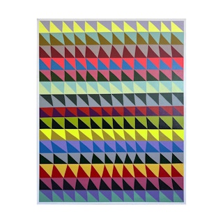 "Untitled (Large Sawtooth II)" Contemporary Geometric Abstract Painting 2022