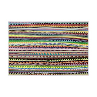 "Untitled (Large Wavy Sawtooth)" Contemporary Geometric Abstract Painting 2020