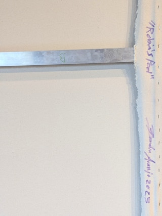 "Robin's Pool" Contemporary Colorful Geometric Hard-Edge Abstract Painting 2023