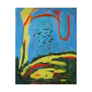 "Remnants" Contemporary Colorful Abstract Expressionist Landscape Painting 2019–2022