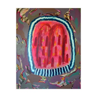 "I Feel Alive" Contemporary Colorful Abstract Expressionist Collage Painting 2022