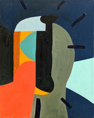 "Signal" Colorful Pastel Contemporary Abstract Painting 2021