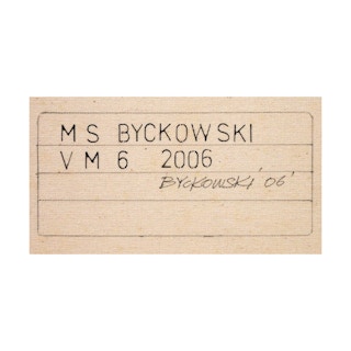 "VM 6" Contemporary Visual Music Compositions in Black Multi-Colored Line System Digital Abstract Painting 2006