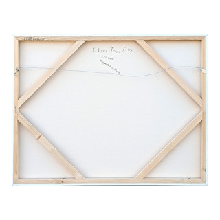 "I Love Trees #4" Warm-Toned Abstract Trees in Desert Mosaic-Style Painting 2021