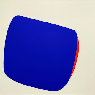 "That Time My Mom Killed a Snake in Her House" Contemporary Blue Toned Painting 2022