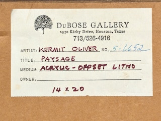 “Paysage” Naturalistic Pastoral Landscape Painting of a Young Girl and Cow Mid 20th Century