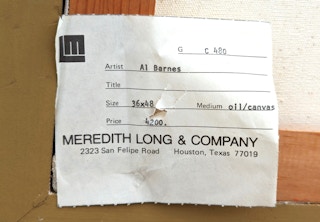 "Outlook Promising" Naturalistic Figurative Texas Coastal Landscape Painting Late 20th Century