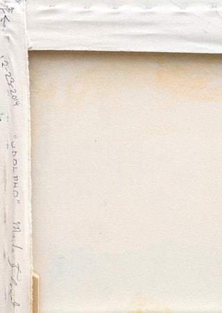 "Udolpho" Contemporary Abstract Teal, Yellow, and Green Lace Painting 2014